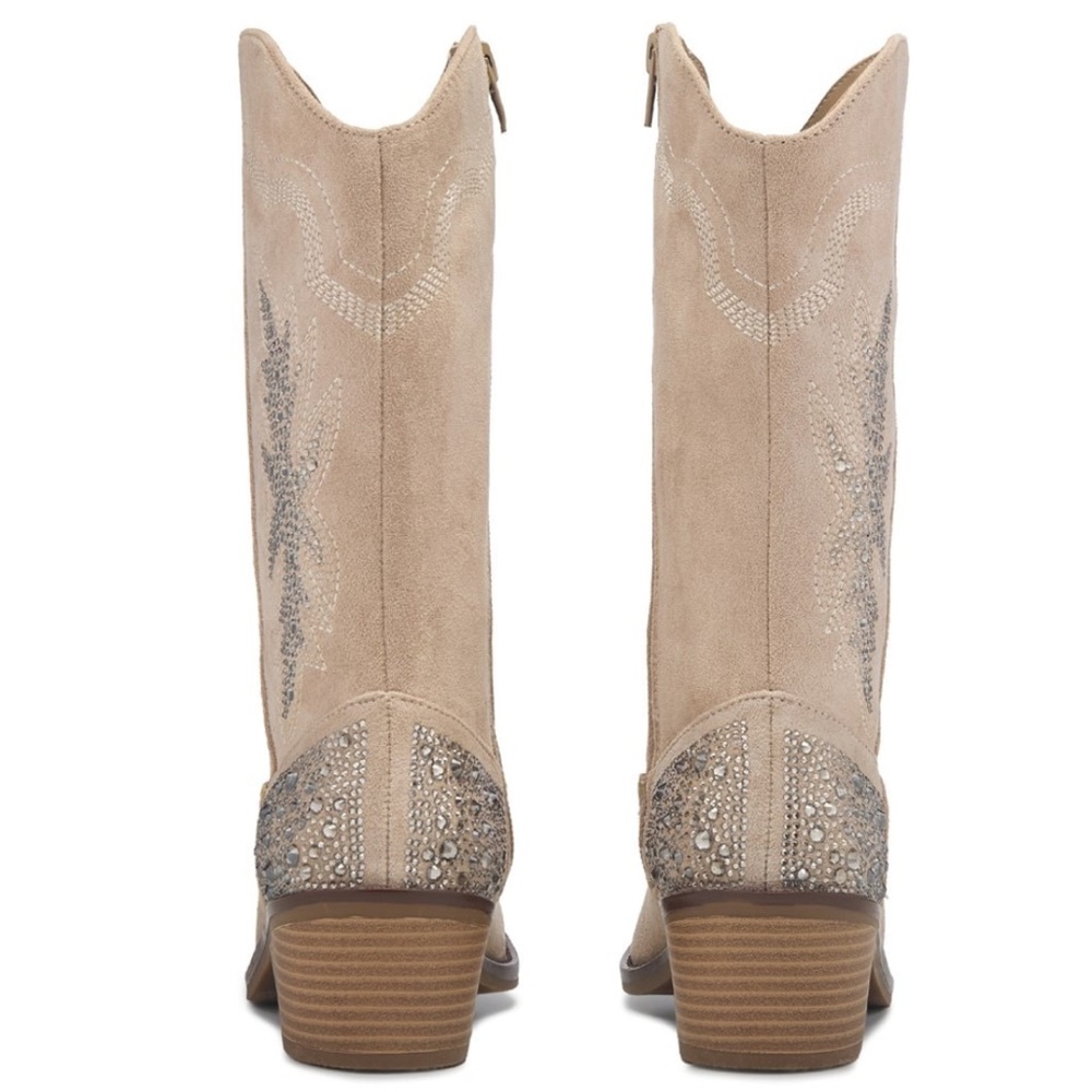 NWT Sand Jeweled Kids Western Boot Big Kid, size 4 - Picture 6 of 6